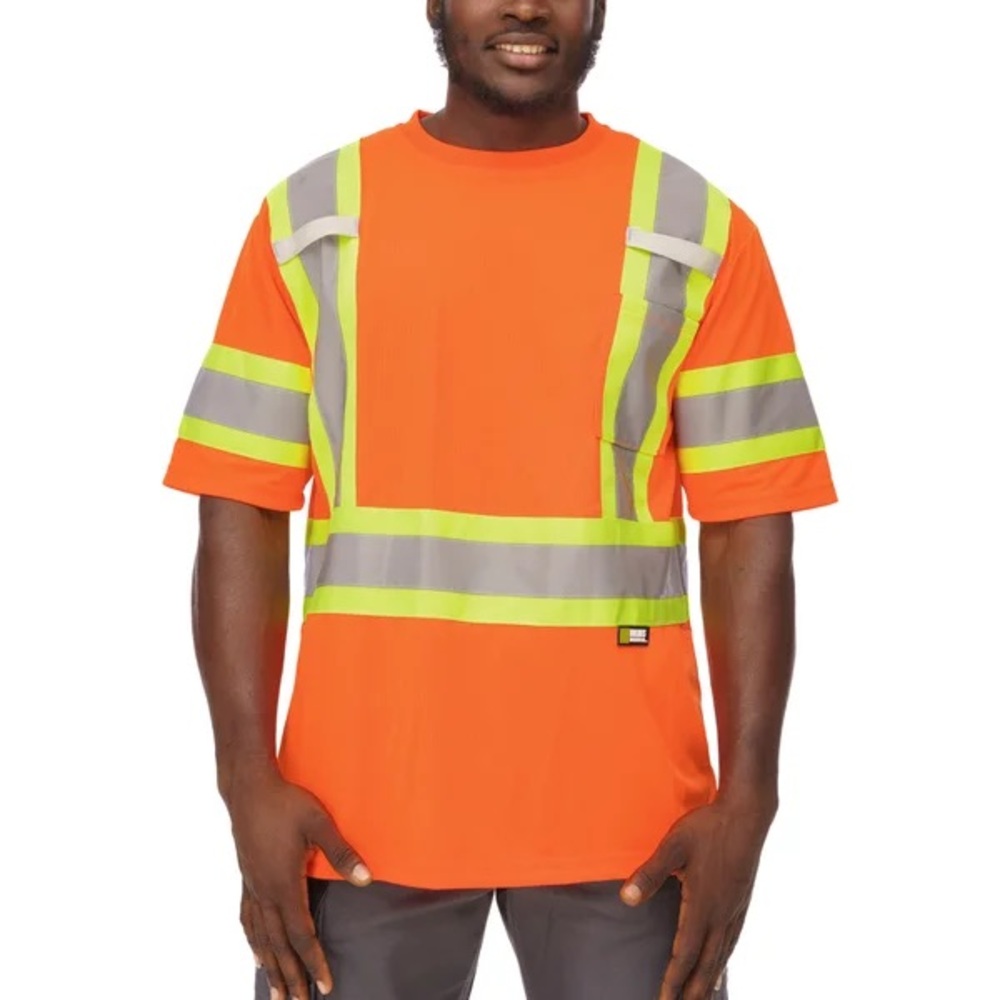 Holmes Workwear - Unisex High-Visibility Short Sleeve T-Shirt, 3-pack